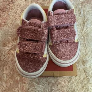 Toddler Size 4C glitter Vans